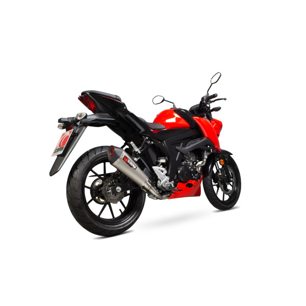 Scorpion Exhaust Suzuki GSX-S 125 / GSX-S 150 2017 - 2021 Serket Taper Full System Titanium Sleeve